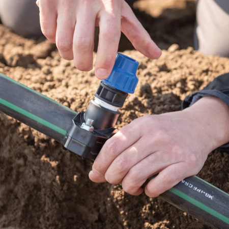 Dop inchidere PEHD 32mm, presiune 16 bar, pentru conducte apa, irigatii si antiincendiu, albastru-negru [3]