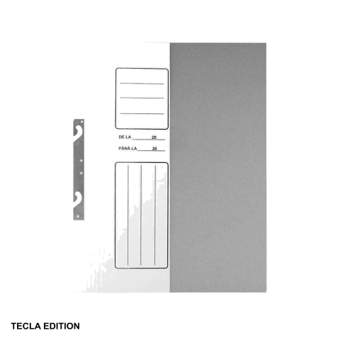 Dosare carton - Set 10 dosare carton incopciat 1/2 Tecla Edition, format A4, carton duplex 225g/mp, pentru organizare si arhivare documente