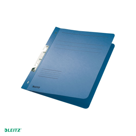 Dosar cu sina Leitz 1/1, carton, A4, incopciat, capacitate 170 coli, pentru arhivare, albastru [3]