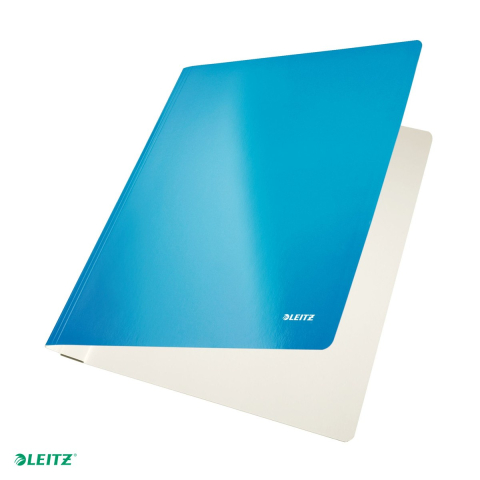 Dosar cu sina Leitz WOW, carton laminat, A4, capacitate 250 coli, pentru arhivare, albastru [4]