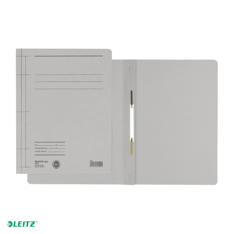 Dosar din carton cu sina, Leitz, capacitate 250 de coli de 80 g, pentru arhivare, gri [3]