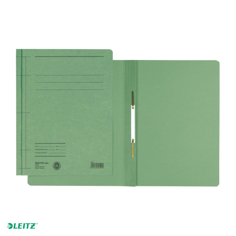 Dosar din carton cu sina, Leitz, capacitate 250 de coli de 80 g, pentru arhivare, verde [3]