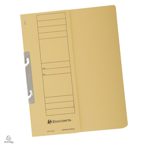 Birotica papetarie - Dosar Exacompta A4, din carton, incopciat 1/2, 250 g/mp, galben, 240x305 mm