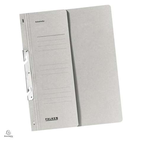 Dosare carton - Dosar Exacompta Falken A4, din carton, incopciat 1/2, 250 g/mp, gri, 240x305 mm