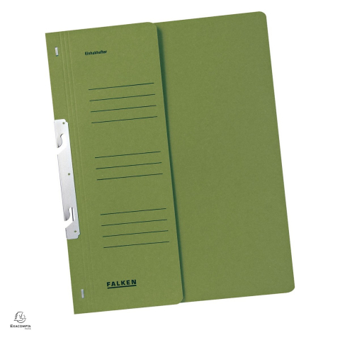 Dosare carton - Dosar Exacompta Falken A4, din carton, incopciat 1/2, 250 g/mp, verde, 240x305 mm