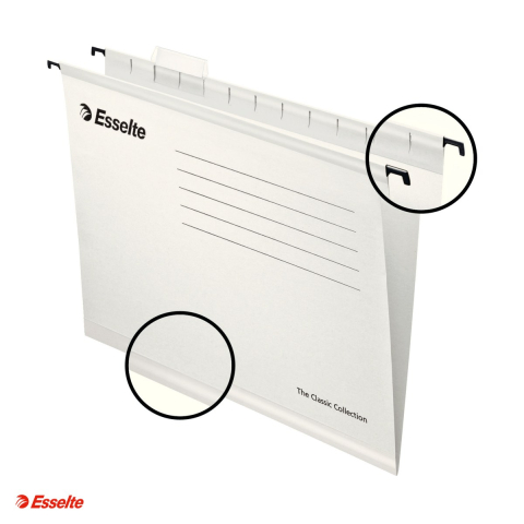 Dosar suspendabil Esselte Classic, carton, A4, pentru arhivare, alb [3]