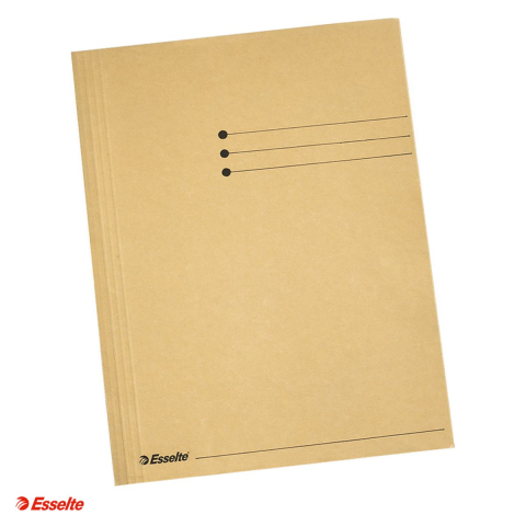 Dosare carton - Dosar tip plic Esselte, carton, A4, capacitate 250 coli, pentru arhivare, kraft