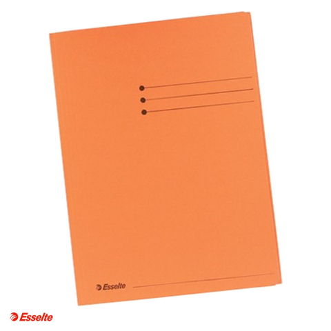 Dosare carton - Dosar tip plic Esselte, carton, A4, capacitate 250 coli, pentru arhivare, portocaliu