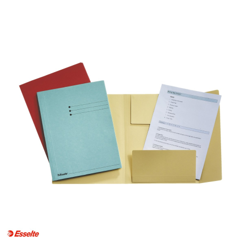 Dosar tip plic Esselte, carton, A4, capacitate 250 coli, pentru arhivare, rosu [3]