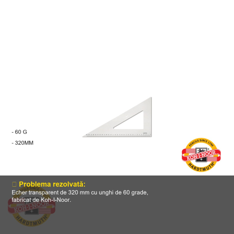 ECHER 60 GRADE 320MM TRANSPARENT KOH-I-NOOR [1]