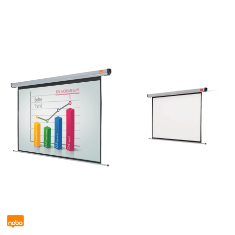 Ecran de proiectie electric Nobo de perete, format 4:3, 144x108 cm [4]