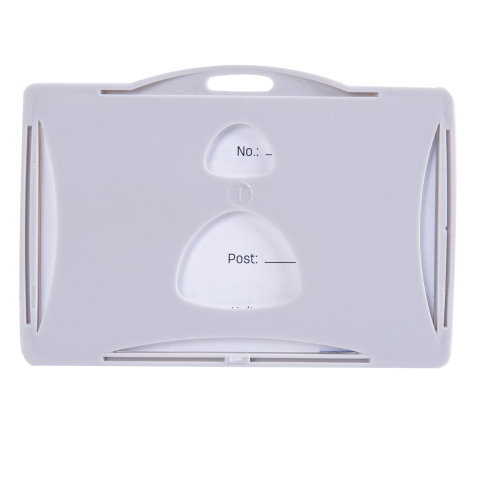 Ecuson Orizontal Rigid 85x53mm cu Snur Textil Reglabil si Clip - Set Complet pentru Badge Angajat, Model 5744 [3]