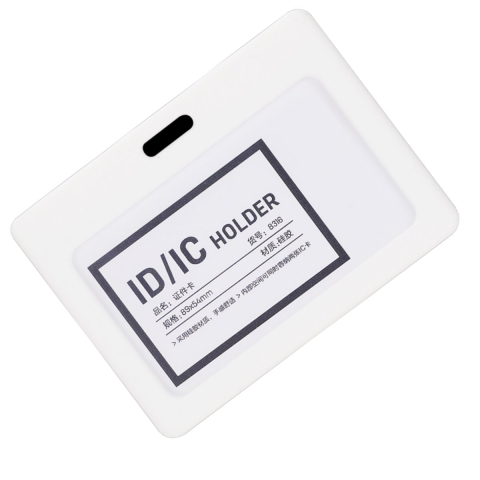 Ecuson Orizontal Siliconic pentru Carduri 89x54mm, Capacitate 2 Carduri, Rama Alba - Suport Flexibil si Rezistent [2]