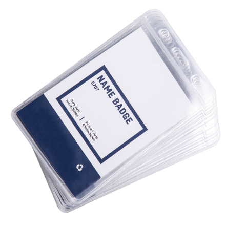 Ecuson Vertical Flexibil 70x105mm cu Snur Reglabil si Clip - Set Complet pentru Badge-uri Verticale Mari, Model 5757 [4]