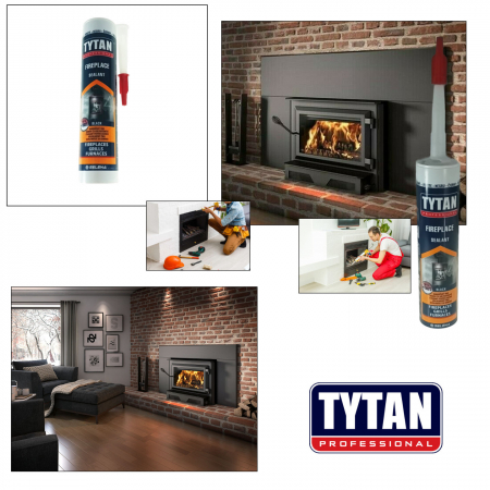 Etansant pentru seminee si cuptoare, 280ml, Fireplace sealant Tytan Professional 18024, negru [2]