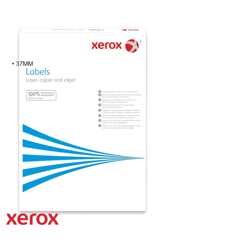 Etichete autoadezive Xerox, 105 x 37 mm, 16 etichete/coala, colturi drepte, compatibile laser/inkjet, 100 coli/top [2]