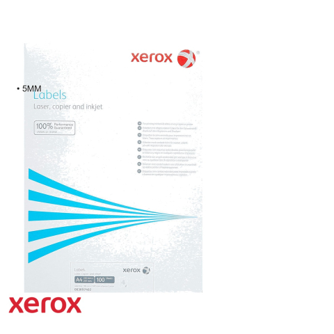 Etichete autoadezive Xerox, format A6 (105 x 148.5 mm), 4/A4, colturi drepte, compatibile laser/inkjet, 100 coli/top [2]