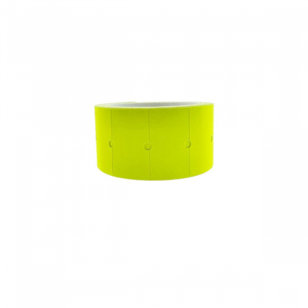 Etichete - Etichete de pret autoadezive 22x12mm, galben fluorescent , la rola 12 grame