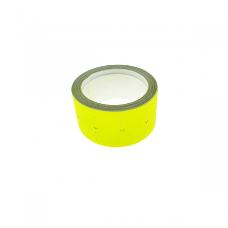 Etichete de pret autoadezive 22x12mm, galben fluorescent , la rola 12 grame [1]