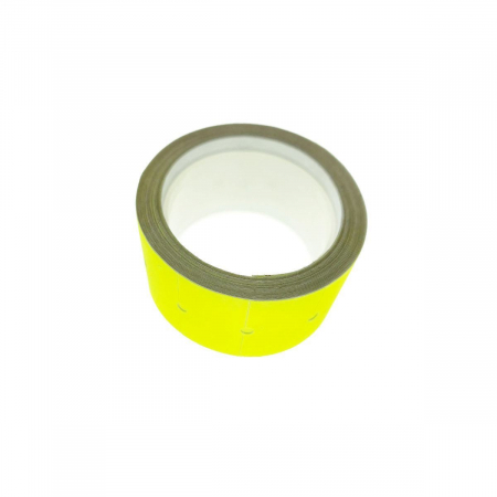 Etichete de pret autoadezive 22x12mm, galben fluorescent , la rola 12 grame [2]