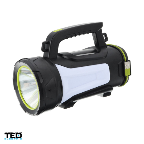 Lanterne - Felinar camping TED Electric cu LED, 800 lm, acumulator Li-Ion reincarcabil