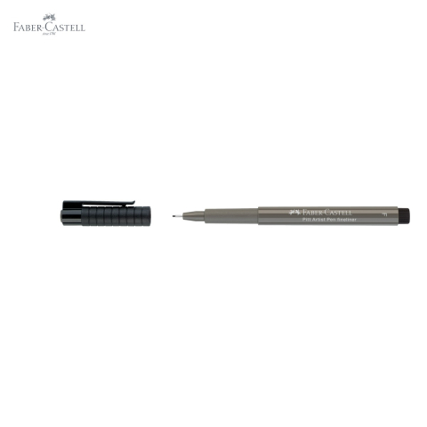 Fineliner Faber-Castell Pitt Artist Pen, varf F 0.5 mm, cerneala permanenta gri cald IV, pentru desen artistic [4]