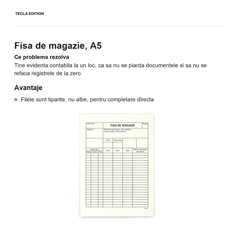 Fisa de magazie, A5 [1]