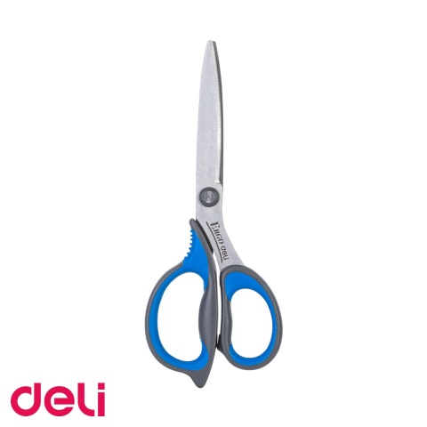 Foarfece si cuttere - Foarfeca de birou Deli, 17cm, lama din otel inoxidabil cu grip ergonomic, pentru uz zilnic la birou