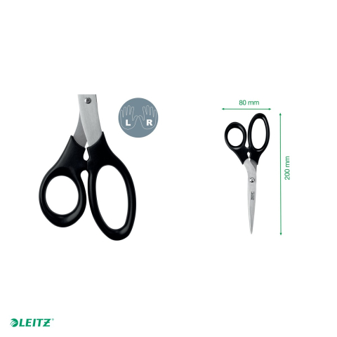 Foarfeca de birou Leitz din otel inoxidabil, 20 cm, negru [4]