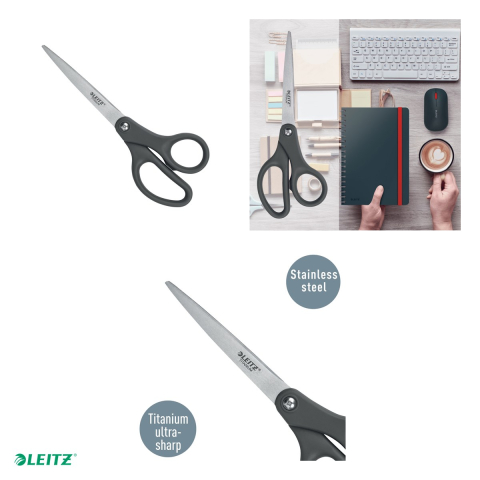 Foarfeca de birou Leitz Titanium, 18 cm, gri [3]