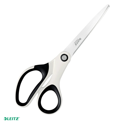 Unelte de mana - Foarfeca de birou Leitz WOW Titanium, 20.5 cm, alb metalizat