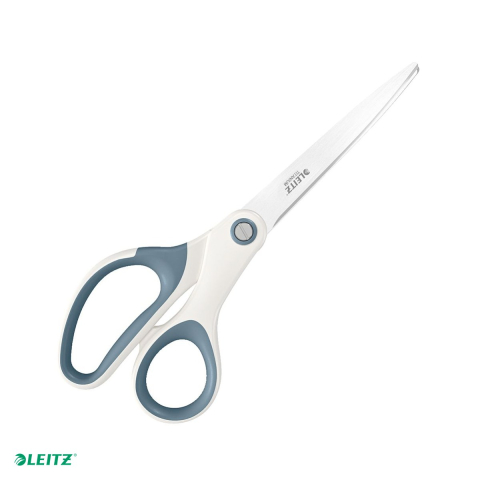 Foarfeca de birou Leitz WOW Titanium, 20.5 cm, alb metalizat [3]
