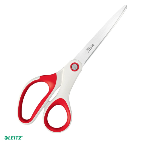Unelte de mana - Foarfeca de birou Leitz WOW Titanium, 20.5 cm, rosu