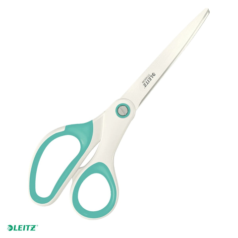 Unelte de mana - Foarfeca de birou Leitz WOW Titanium, 20.5 cm, turcoaz metalizat