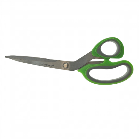 Foarfeca de birou multifunctionala, Flores, lungime 23 cm, lama otel inoxidabil, maner plastic verde cu gri [3]