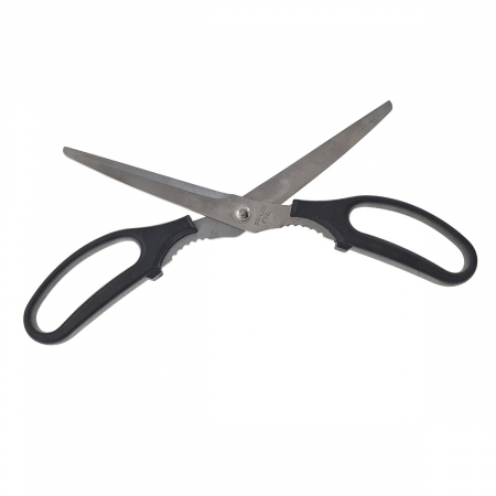 Foarfeca de birou multifunctionala, lungime 25 cm, lama otel inoxidabil, maner plastic negru [3]
