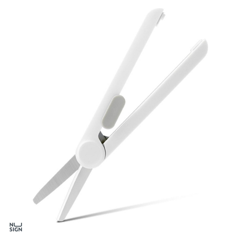Bricolaj - Foarfeca de birou telescopica Deli Nusign, 16 cm, 95x16x13.5 mm, alb
