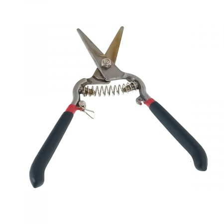 Foarfeca de vie cu arc, cu lama dreapta pentru micro-taiere, TCA-11068, lungime 210 mm, cu manere izolate [2]