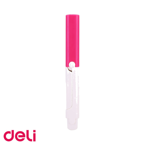 Foarfece si cuttere - Foarfeca scolara portabila Deli Vivid, varf rotunjit pentru protectie, lama inox, pentru copii