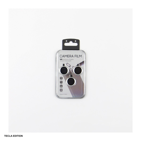 Folie protectie camera, cu rama argintie, pentru Apple iPhone 17 Pro [3]