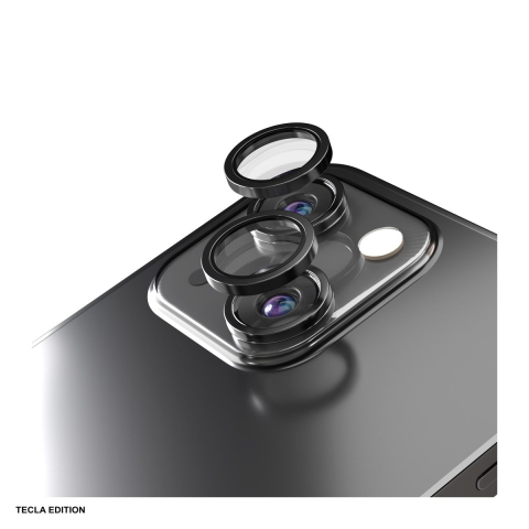 Huse si protectii smartphone - Folie protectie camera Etteri, cu rama neagra, pentru Apple iPhone 13 / iPhone 13 Mini