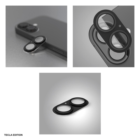 Folie protectie camera integrala Etteri, cu rama neagra, pentru Apple iPhone 17 [3]