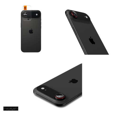 Folie protectie camera pentru iPhone 17 Air, Spigen, Optik Pro L-Series Glas.Tr Ez Fit [3]