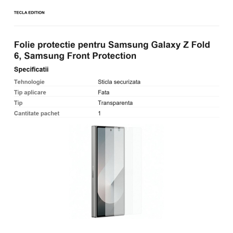 Folie protectie pentru Samsung Galaxy Z Fold 6, Samsung Front Protection [2]