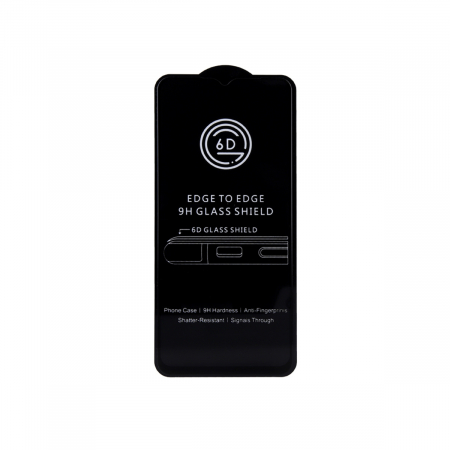 Folie sticla securizata 6D compatibila cu Samsung Galaxy S22 / S23, HD, grosime 0.40 mm si duritate 9H, cu accesorii, rama neagra [1]
