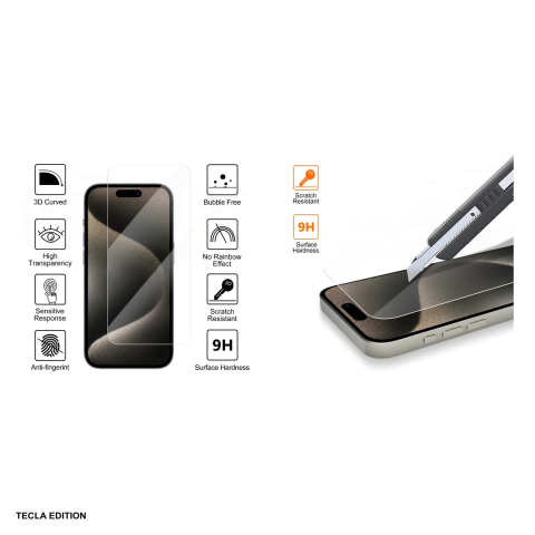 Folie sticla temperata 2,5D VMax pentru Apple iPhone 15 Plus / iPhone 16 Plus [4]