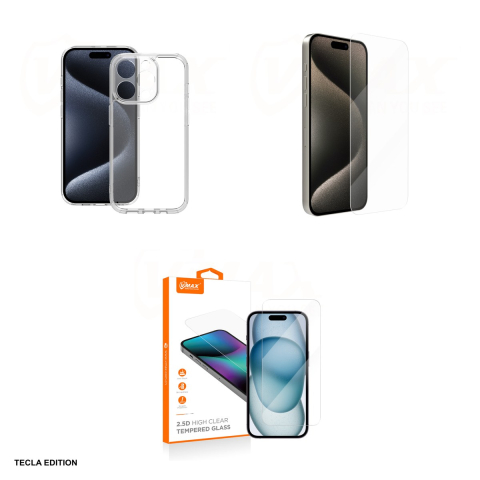 Folie sticla temperata 2,5D VMax pentru Apple iPhone 15 Plus / iPhone 16 Plus [3]