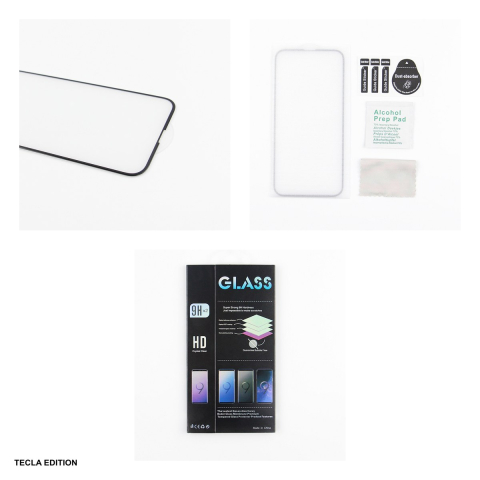Folie sticla temperata 5D, cu rama neagra, pentru Apple iPhone 15 Pro [3]
