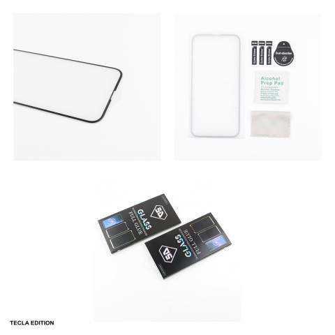 Folie sticla temperata 5D, cu rama neagra, pentru Apple iPhone 16 Plus [3]