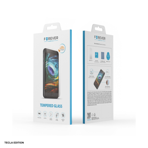 Huse si protectii smartphone - Folie sticla temperata pentru Honor X7a, 2.5D, 9H, Forever